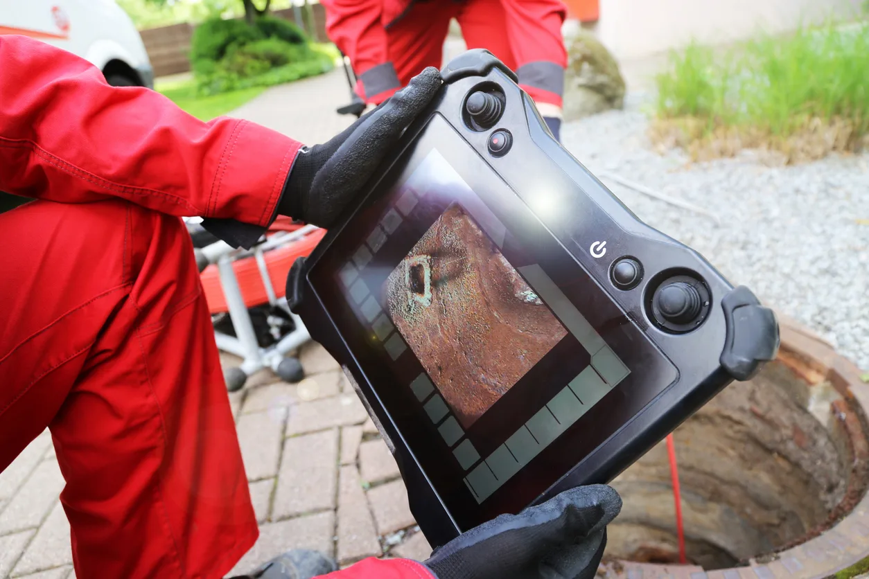 Sewer camera inspection on an East Valley property
